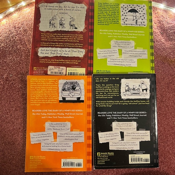 Set of 4 Diary of a Wimpy Kid Books - Picture 4 of 4